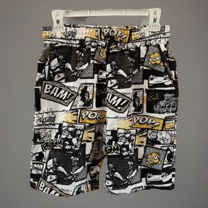 Seven Souls Mens Shorts Comic Print Casual Fun Cartoon Cotton Summer Mens M